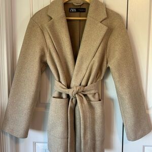 Like new soft belted Zara jacket.